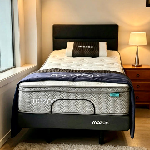 Mazon Motion Adjustable Bed Combo With S3Gel Mattress