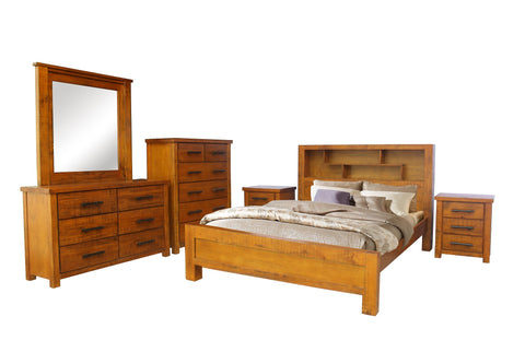 Wellington Bedroom Suites-Bookcase Headboard