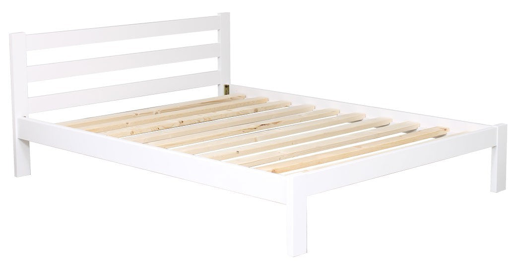 Tania Bed Frame-White – Comfort Beds-Mount Maunganui